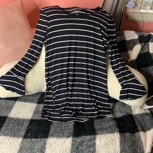 Striped long sleeve tee